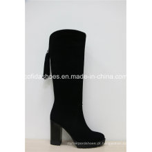 Sexy Comfort High Heels Leather Ladies Boots